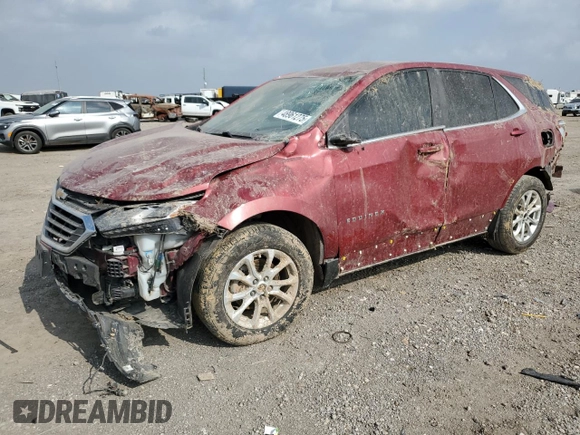 2021 Chevrolet Equinox LT with VIN 2GNAXKEV2M6147151, listed as a Copart auction lot 48961275 with 0 mi miles and Salvage Title. Bid and sale history available at carsss.com. Image 1.