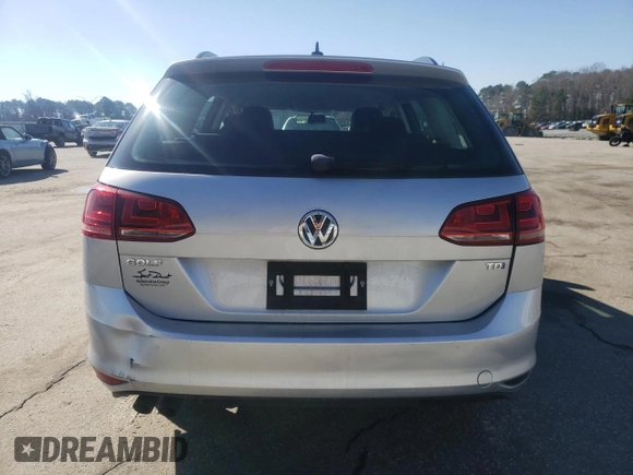 2015 Volkswagen Golf SportWagen TDI S with VIN 3VWCA7AU2FM511930, listed as a Copart auction lot 45267575 with 126,316 mi miles and Salvage Title. Bid and sale history available at carsss.com. Image 6.