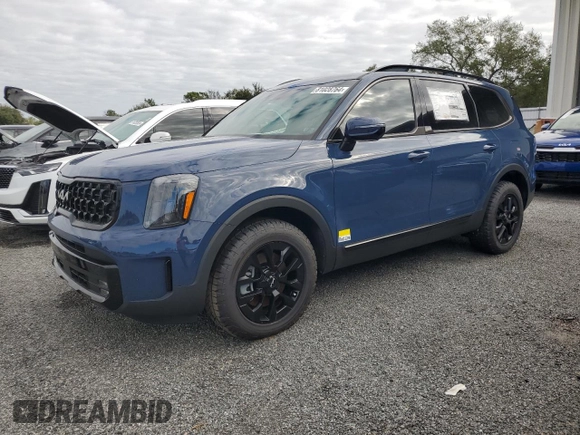 2024 Kia Telluride SX X-Line with VIN 5XYP5DGC7RG452025, listed as a Copart auction lot 81028764 with Not Provided miles and Salvage Title. Bid and sale history available at carsss.com. Image 1.