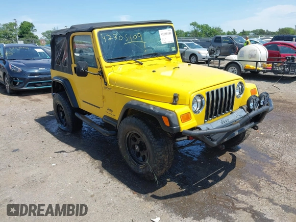 2005 Jeep Wrangler Sport with VIN 1J4FA49S65P381798, listed as a IAAI auction lot 42305109 with 71,880 mi miles and . Bid and sale history available at DreamBid. Image 1.