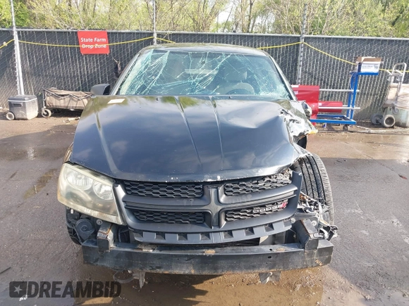 2014 Dodge Avenger SE with VIN 1C3CDZAB6EN120955, listed as a IAAI auction lot 42030602 with Not provided miles and . Bid and sale history available at DreamBid. Image 12.