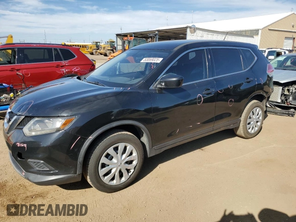2016 Nissan Rogue S with VIN JN8AT2MVXGW153980, listed as a Copart auction lot 53069025 with 152,680 mi miles and Salvage Title. Bid and sale history available at DreamBid. Image 1.