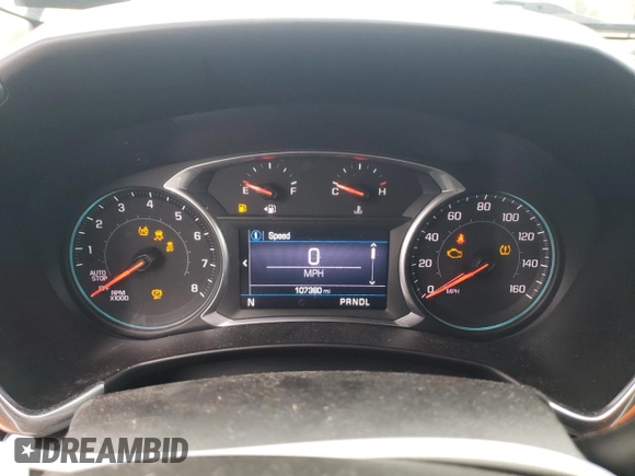 2019 Chevrolet Equinox LT with VIN 3GNAXUEV1KL253594, listed as a Copart auction lot 43508995 with 107,330 mi miles and Salvage Title. Bid and sale history available at carsss.com. Image 9.