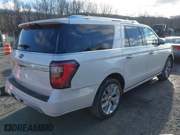2019 Ford Expedition Max Platinum with VIN 1FMJK1MTXKEA53377, listed as a IAAI auction lot 41581972 with 68,022 mi miles and . Bid and sale history available at DreamBid. Image 4.