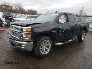 2015 Chevrolet Silverado 1500 LT with VIN 1GCVKREC6FZ421765, listed as a Copart auction lot 50076945 with 106,916 mi miles and Salvage Title. Bid and sale history available at carsss.com. Image 1.