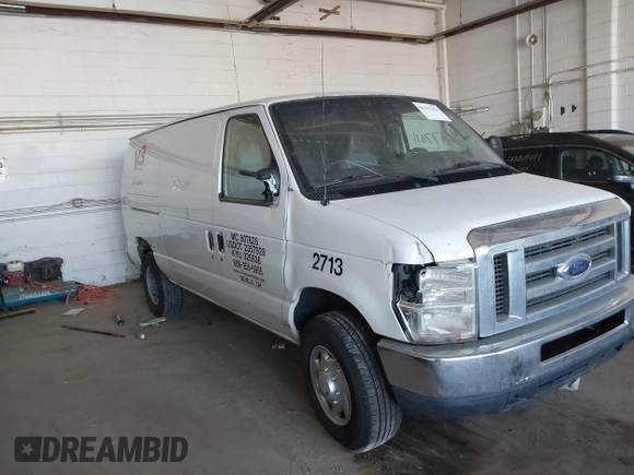 2011 Ford Econoline Cargo Commercial with VIN 1FTNE2EW6BDB06514, listed as a IAAI auction lot 42177011 with 336,946 mi miles. Bid and sale history available at carsss.com. Image 1.