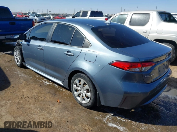 2021 Toyota Corolla LE with VIN JTDEPMAE6MJ117973, listed as a IAAI auction lot 41732795 with 47,026 mi miles. Bid and sale history available at carsss.com. Image 3.