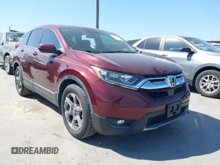 2018 Honda CR-V EX with VIN 7FARW1H59JE047451, listed as a IAAI auction lot 42031919 with 52,635 mi miles. Bid and sale history available at carsss.com. Image 1.