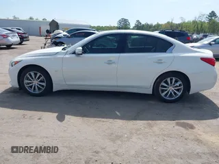 2015 Infiniti Q50 Premium with VIN JN1BV7AR0FM421592, listed as a IAAI auction lot 42070055 with 161,038 mi miles. Bid and sale history available at carsss.com. Image 14.