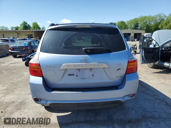 2008 Toyota Highlander with VIN JTEES41AX82024283, listed as a Copart auction lot 57253555 with 249,491 mi miles and Clean title. Bid and sale history available at DreamBid. Image 6.