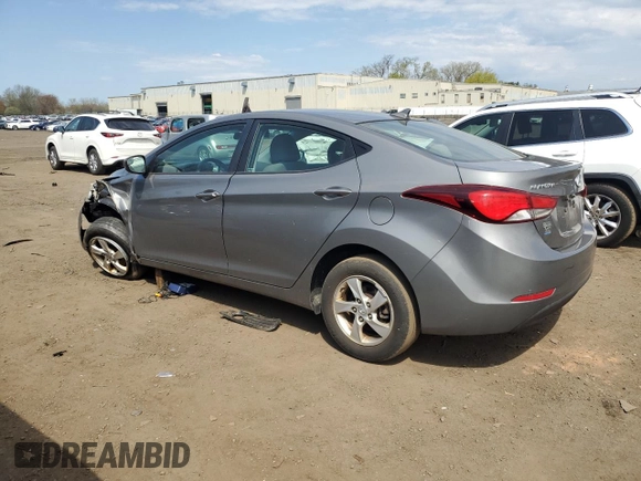 2014 Hyundai Elantra SE with VIN 5NPDH4AE9EH495336, listed as a Copart auction lot 54343835 with 156,603 mi miles and Salvage Title. Bid and sale history available at DreamBid. Image 2.