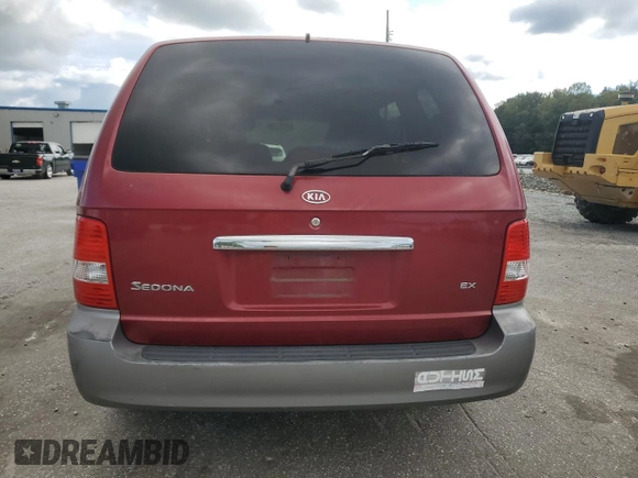 2005 Kia Sedona LX with VIN KNDUP131056614364, listed as a Copart auction lot 73935454 with 149,420 mi miles and Salvage Title. Bid and sale history available at carsss.com. Image 6.