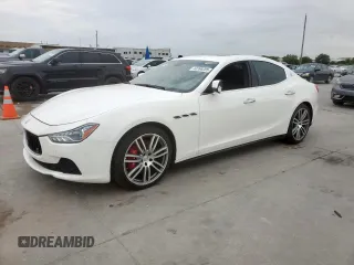2015 Maserati Ghibli S Q4 with VIN ZAM57RTA2F1134744, listed as a Copart auction lot 63398205 with 61,347 mi miles and Clean title. Bid and sale history available at DreamBid. Image 1.