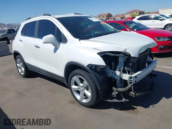 2015 Chevrolet Trax LTZ with VIN KL7CJTSBXFB236823, listed as a IAAI auction lot 42045817 with 138,930 mi miles. Bid and sale history available at carsss.com. Image 1.