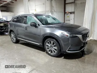 2021 Mazda CX-9 Signature with VIN JM3TCBEY0M0508223, listed as a Copart auction lot 46693845 with 81,267 mi miles and Salvage Title. Bid and sale history available at carsss.com. Image 4.
