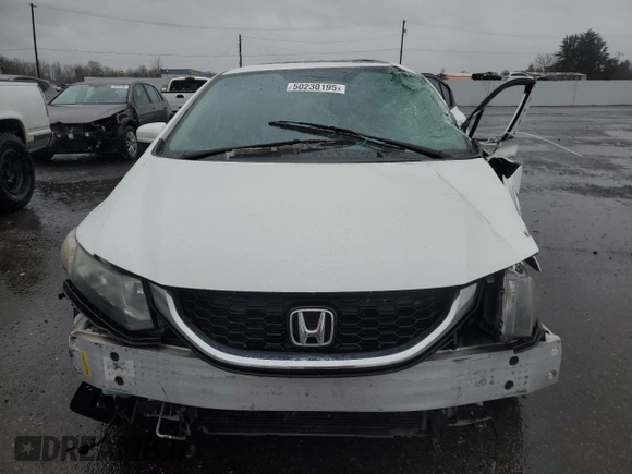 2015 Honda Civic EX-L with VIN 19XFB2F96FE021585, listed as a Copart auction lot 50230195 with 134,260 mi miles and Salvage Title. Bid and sale history available at DreamBid. Image 5.