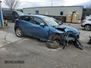 2019 Mazda CX-3 Sport with VIN JM1DKFB7XK0454736, listed as a Copart auction lot 47247055 with 20,562 mi miles and Salvage Title. Bid and sale history available at carsss.com. Image 4.