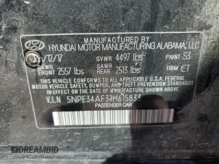2018 Hyundai Sonata Sport with VIN 5NPE34AF3JH615833, listed as a Copart auction lot 45702425 with 63,522 mi miles and Salvage Title. Bid and sale history available at carsss.com. Image 12.