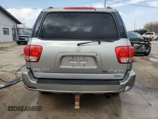 2006 Toyota Sequoia SR5 with VIN 5TDBT44AX6S272135, listed as a Copart auction lot 51696105 with 273,936 mi miles and Salvage Title. Bid and sale history available at DreamBid. Image 6.