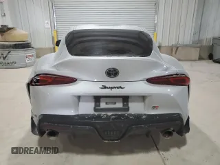 2021 Toyota GR Supra 3.0 with VIN WZ1DB0C04MW045065, listed as a Copart auction lot 46002785 with 0 mi miles and Salvage Title. Bid and sale history available at carsss.com. Image 6.
