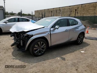 2024 Lexus UX 250h F Sport z VIN JTHB9JBH4R2071676, wystawiony jako Copart lot #59240215 z przebiegiem 5 682 mil mil oraz Szkoda całkowita • Salvage title. Historia ofert i sprzedaży dostępna na DreamBid. Obrazek 1.