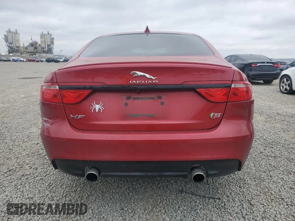 2018 Jaguar XF with VIN SAJBG4FV8JCY69204, listed as a Copart auction lot 50270335 with 45,243 mi miles and Salvage Title. Bid and sale history available at DreamBid. Image 6.