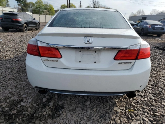 2014 Honda Accord Sedan Sport with VIN 1HGCR2F50EA284203, listed as a Copart auction lot 53720765 with 201,191 mi miles and Salvage Title. Bid and sale history available at carsss.com. Image 6.
