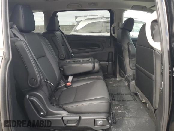 2025 Honda Odyssey EX-L with VIN 5FNRL6H64SB022808, listed as a Copart auction lot 88758565 with 6 mi miles and Salvage Title. Bid and sale history available at carsss.com. Image 11.