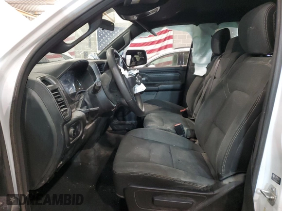 2022 Ram 1500 Tradesman with VIN 1C6SRFGT3NN365775, listed as a Copart auction lot 68346614 with 87,999 mi miles and Salvage title. Bid and sale history available at DreamBid. Image 7.