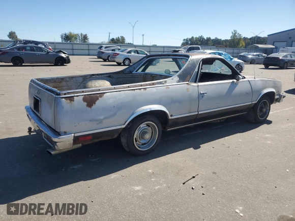 1982 Chevrolet El Camino z VIN 1GCCW80K1CR129344, wystawiony jako Copart lot #77126034 z przebiegiem 295 869 mil mil oraz Szkoda całkowita • Salvage title. Historia ofert i sprzedaży dostępna na DreamBid. Obrazek 3.
