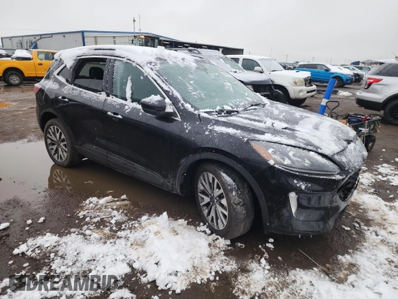 2021 Ford Escape Titanium Hybrid with VIN 1FMCU0DZ7MUA37521, listed as a Copart auction lot 79881664 with 64,996 mi miles and Clean title. Bid and sale history available at DreamBid. Image 4.