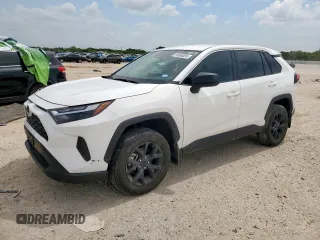 2023 Toyota RAV4 LE z VIN 2T3H1RFV4PC232972, wystawiony jako Copart lot #59354655 z przebiegiem 27 884 mil mil oraz Szkoda całkowita • Salvage title. Historia ofert i sprzedaży dostępna na DreamBid. Obrazek 1.
