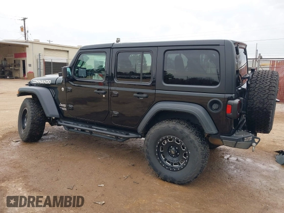 2018 Jeep Wrangler Unlimited Sport with VIN 1C4HJXDN6JW190027, listed as a IAAI auction lot 41351708 with 59,315 mi miles and . Bid and sale history available at DreamBid. Image 3.