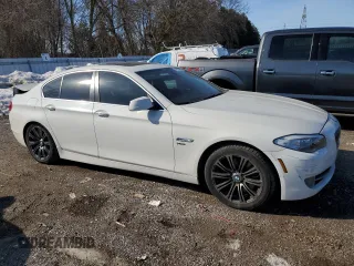 2011 BMW 5 Series 535i xDrive with VIN WBAFU7C56BC780485, listed as a Copart auction lot 47674505 with 196,962 mi miles and Salvage Title. Bid and sale history available at DreamBid. Image 4.