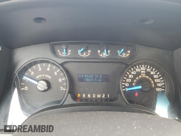 2014 Ford F-150 XL with VIN 1FTFW1EF4EFB23865, listed as a Copart auction lot 58557635 with 178,037 mi miles and Salvage title. Bid and sale history available at DreamBid. Image 9.