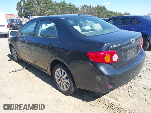 2009 Toyota Corolla with VIN JTDBL40EX9J048373, listed as a IAAI auction lot 41890789 with 191,490 mi miles. Bid and sale history available at carsss.com. Image 3.