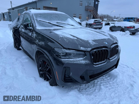 2023 BMW X4 M40i z VIN 5UX43DT03P9S61199, wystawiony jako Copart lot #86424734 z przebiegiem Nie podano mil oraz Szkody całkowita. Historia ofert i sprzedaży dostępna na DreamBid. Obrazek 4.