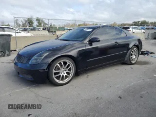 2004 Infiniti G35 Coupe w/Leather with VIN JNKCV54EX4M818057, listed as a Copart auction lot 85098874 with 195,699 mi miles and Salvage Title. Bid and sale history available at carsss.com. Image 1.
