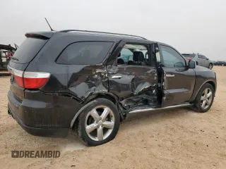 2012 Dodge Durango Citadel with VIN 1C4SDHET7CC180918, listed as a Copart auction lot 42714145 with 211,502 mi miles and Salvage title. Bid and sale history available at DreamBid. Image 3.
