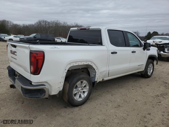2024 GMC Sierra 1500 Pro with VIN 1GTUUAEDXRZ271888, listed as a Copart auction lot 44264855 with 52,342 mi miles and Salvage Title. Bid and sale history available at carsss.com. Image 3.