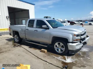 2018 Chevrolet Silverado 1500 Custom with VIN 1GCRCPEH9JZ117059, listed as a Copart auction lot 72657784 with 65,585 mi miles and Salvage Title. Bid and sale history available at carsss.com. Image 4.
