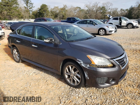 2015 Nissan Sentra SR with VIN 3N1AB7AP3FY371464, listed as a Copart auction lot 48753865 with 113,048 mi miles and Salvage Title. Bid and sale history available at DreamBid. Image 4.