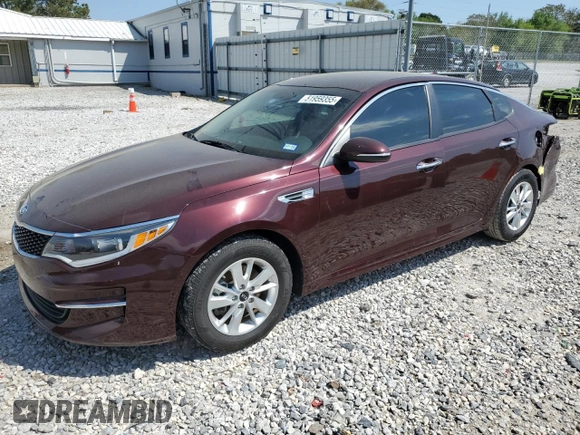 2017 Kia Optima LX with VIN 5XXGT4L39HG159354, listed as a Copart auction lot 51959355 with 61,061 mi miles and Salvage title. Bid and sale history available at DreamBid. Image 1.