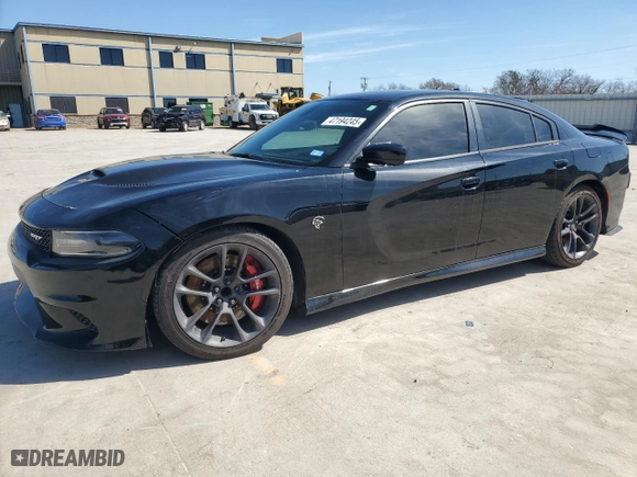 2017 Dodge Charger SRT Hellcat with VIN 2C3CDXL97HH520020, listed as a Copart auction lot 47194245 with 66,206 mi miles and Salvage Title. Bid and sale history available at carsss.com. Image 1.