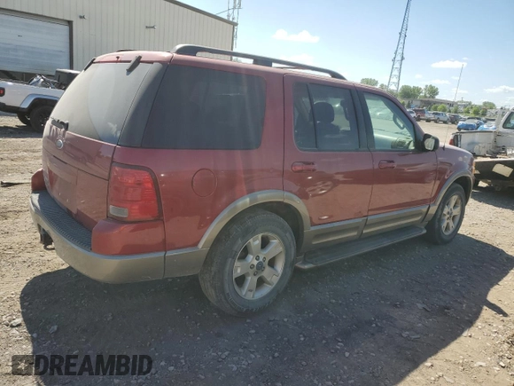 2003 Ford Explorer Eddie Bauer z VIN 1FMZU74K73UA69471, wystawiony jako Copart lot #56354875 z przebiegiem 208 953 mil mil oraz Szkoda całkowita • Salvage title. Historia ofert i sprzedaży dostępna na DreamBid. Obrazek 3.