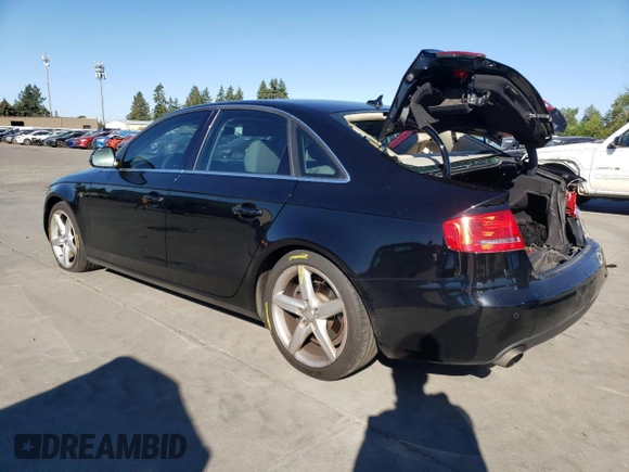 2009 Audi A4 Prestige with VIN WAUMK78K29A109056, listed as a Copart auction lot 60654924 with 131,001 mi miles and Salvage title. Bid and sale history available at DreamBid. Image 2.