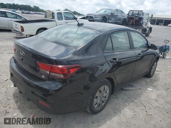 2020 Kia Rio S with VIN 3KPA24AD6LE349327, listed as a Copart auction lot 58131324 with 61,298 mi miles and Salvage Title. Bid and sale history available at carsss.com. Image 3.