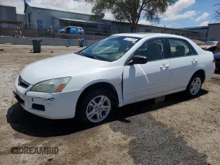 2007 Honda Accord EX с VIN 1HGCM56777A137638, выставлен на аукционе Copart как лот 56177535 с пробегом 95 812 миль миль и Списание • Salvage title. История ставок и продаж доступна на DreamBid. Изображение 1.