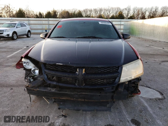 2014 Dodge Avenger SE with VIN 1C3CDZAB5EN111129, listed as a Copart auction lot 48968485 with 157,243 mi miles and Salvage Title. Bid and sale history available at carsss.com. Image 5.
