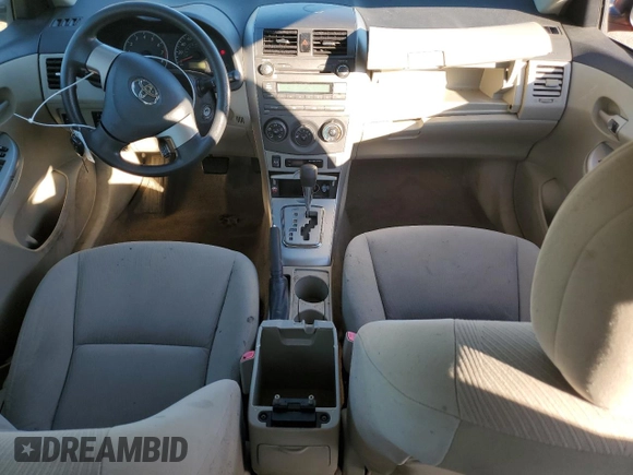 2011 Toyota Corolla L with VIN JTDBU4EE4B9158588, listed as a Copart auction lot 82531054 with 125,898 mi miles and Salvage Title. Bid and sale history available at carsss.com. Image 8.